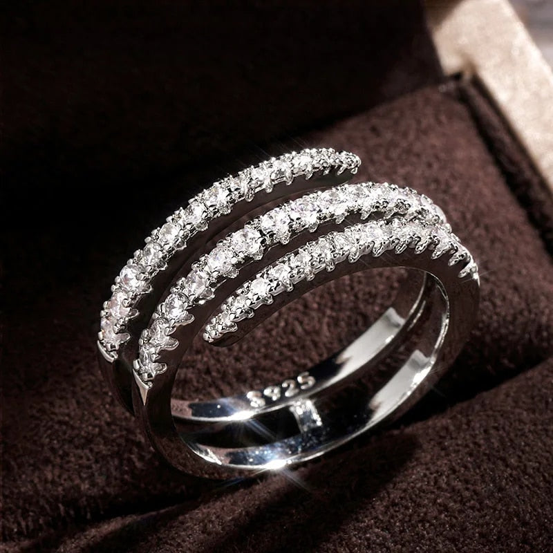 Poppy™ - Caroline Spiral Pave Ring