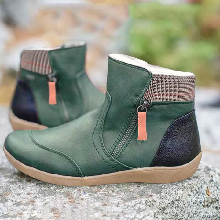 Amelia™ - Waterproof Leather Boots with Foot
