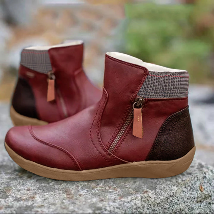 Amelia™ - Waterproof Leather Boots with Foot