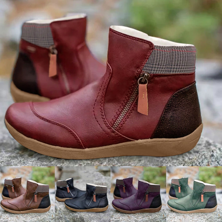 Amelia™ - Waterproof Leather Boots with Foot
