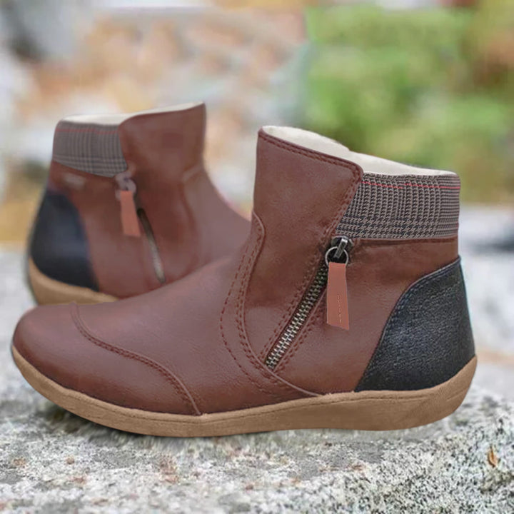 Amelia™ - Waterproof Leather Boots with Foot