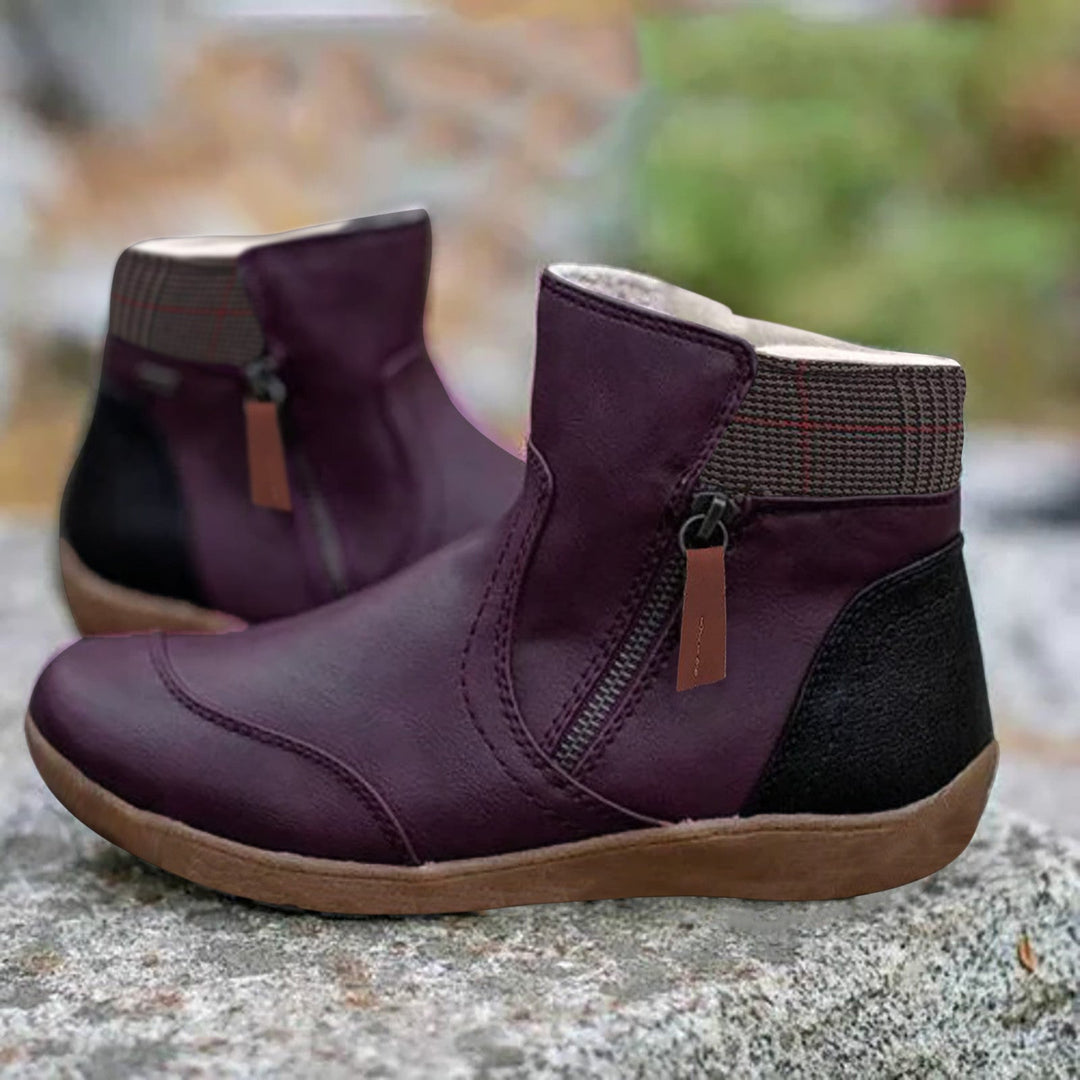 Amelia™ - Waterproof Leather Boots with Foot