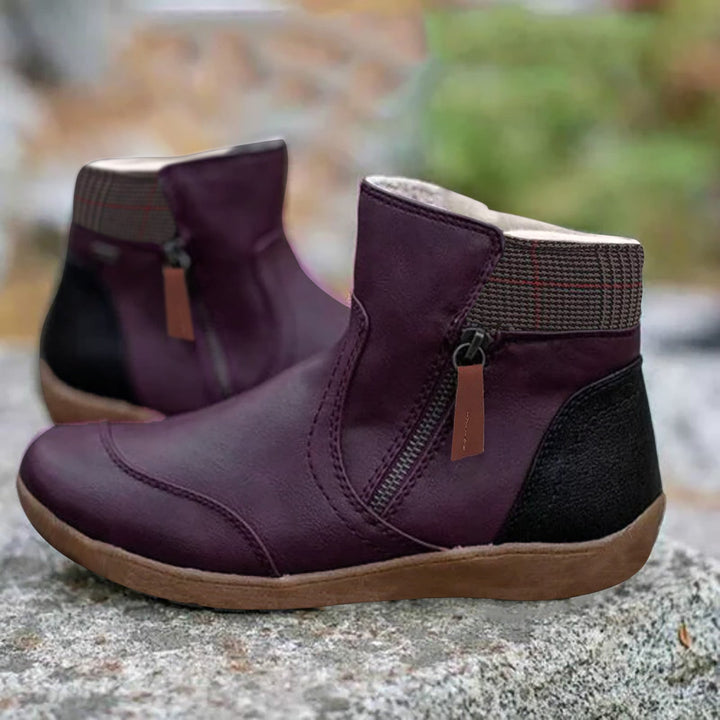 Amelia™ - Waterproof Leather Boots with Foot